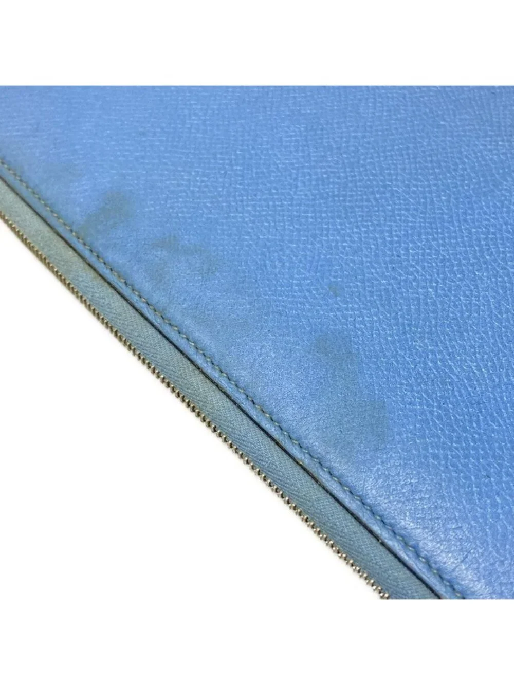 Hermes Notebook Agenda Zip Silk'in Blue Zip Around